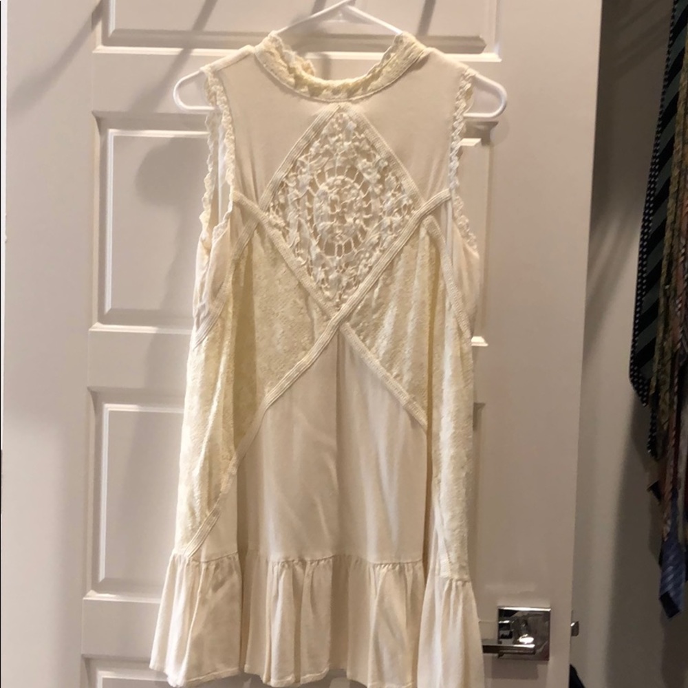 Cream vintage style swing dress